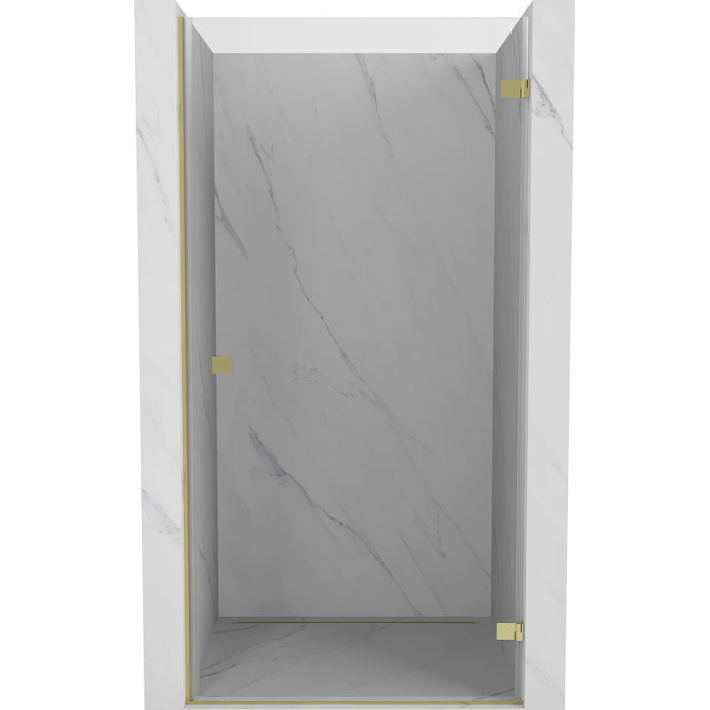 Mexen Lunar-B shower door hinged right 65 cm, transparent, gold - 832-065-000-50-00-P