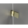 Mexen Lunar-B shower door, right hinged, 75 cm, transparent, gold - 832-075-000-50-00-P