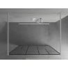 Mexen Kioto freestanding shower wall 110 x 200 cm, black pattern 8 mm, white - 800-110-002-20-78