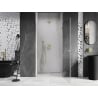 Mexen Lunar-B right-hinged shower door 100 cm, transparent, gold - 832-100-000-50-00-P