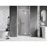Mexen Lunar L right hinged shower doors 70 cm, transparent, white - 834L-070-000-20-00-P