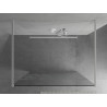 Mexen Kioto Freestanding shower wall 120 x 200 cm, white pattern 8 mm, white - 800-120-002-20-85