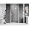 Mexen Lunar L right-hand hinged shower door 90 cm, transparent, white - 834L-090-000-20-00-P