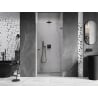 Mexen Lunar-B right hinged shower door 80 cm, transparent, brushed gun gray - 832-080-000-66-00-P