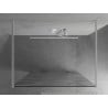 Mexen Kioto Freestanding Shower Wall 120 x 200 cm, White Wave 8 mm, White - 800-120-002-20-97