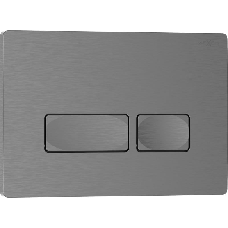 Mexen Tex 04 flush button, brushed gun gray - 6104-12