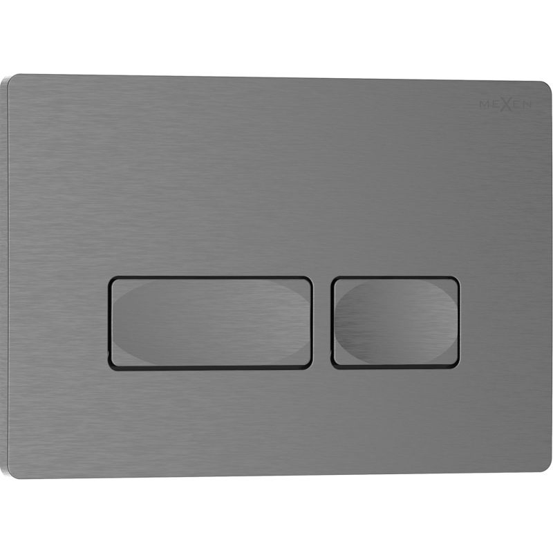 Mexen Tex 04 flush button, brushed gun grey - 6104-12