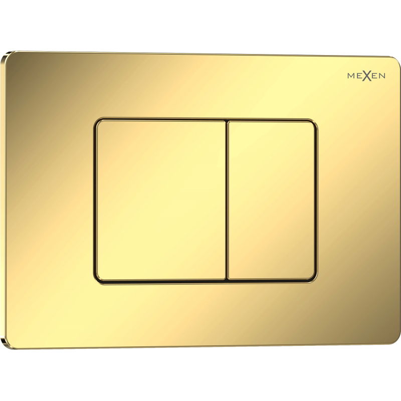 Mexen Tex 05 flush button stainless steel, glossy champagne gold - 6105-08