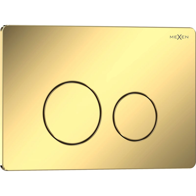 Mexen Tex 06 flush button stainless steel, glossy champagne gold - 6106-08