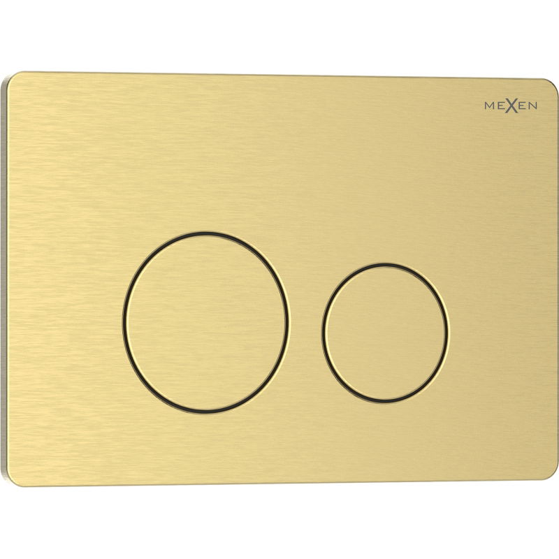 Mexen Tex 06 flush button stainless steel, brushed gold - 6106-11