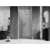 Mexen Lunar L right-hinged shower door 115 cm, transparent, gold - 834L-115-000-50-00-P