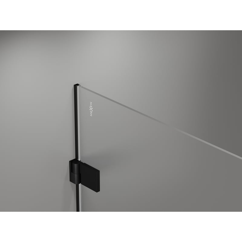 Mexen Lunar-B Right Hinged Shower Door 70 cm, Transparent, Black - 832-070-000-70-00-P