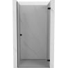Mexen Lunar-B Right Hinged Shower Door 70 cm, Transparent, Black - 832-070-000-70-00-P