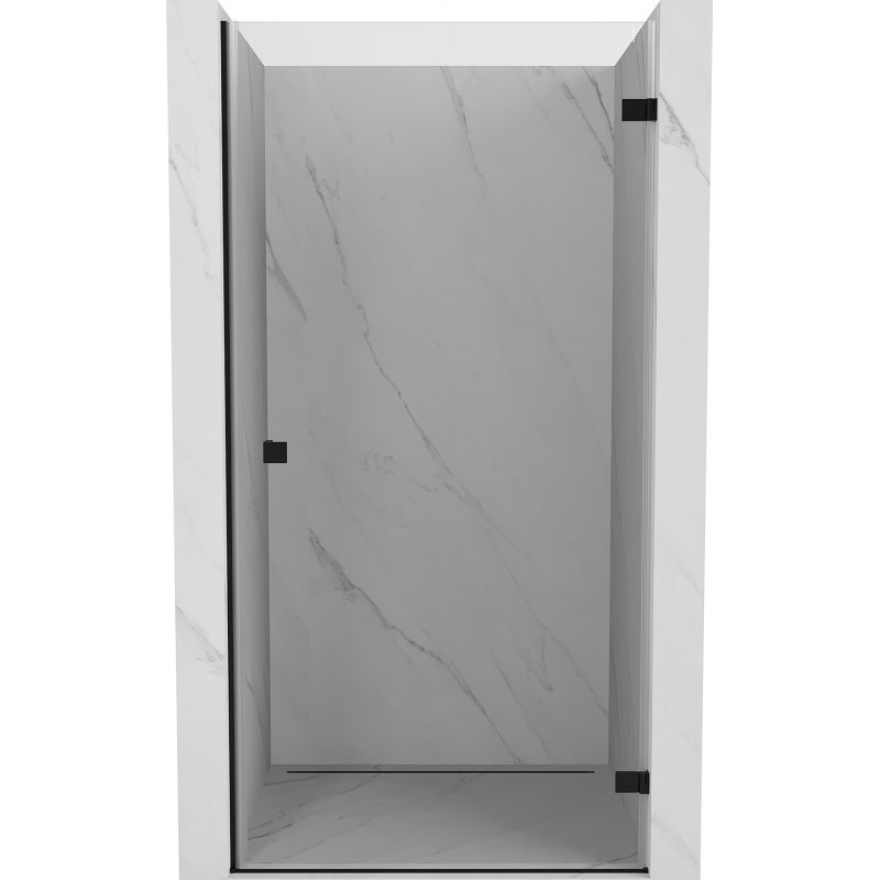 Mexen Lunar-B shower door hinged right 95 cm, transparent, black - 832-095-000-70-00-P