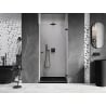 Mexen Lunar-B 95 cm Right-Hinged Shower Door, Transparent, Black - 832-095-000-70-00-P