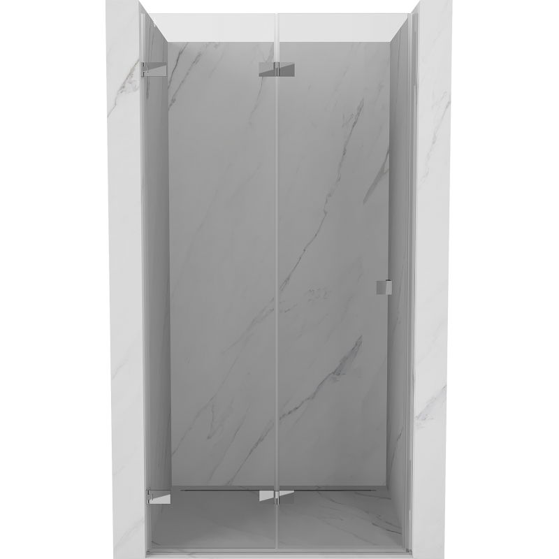 Mexen Lunar-F shower door folding left 85 cm, transparent, chrome - 836-085-000-01-00-L