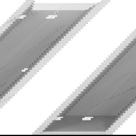 Mexen Lunar-F folding shower door left 80 cm, transparent, white - 836-080-000-20-00-L