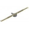 Mexen Flat 360° Super Slim swivel linear drain 80 cm, Gold - 1551080