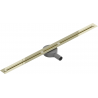 Mexen Flat 360° Super Slim swivel linear drain 100 cm, Gold - 1551100