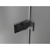 Mexen Lunar-F left hinged shower door 85 cm, transparent, gun gray brushed - 836-085-000-66-00-L