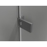 Mexen Lunar-F left hinged shower door 85 cm, transparent, gun gray brushed - 836-085-000-66-00-L
