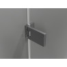 Mexen Lunar-F left hinged shower door 85 cm, transparent, gun gray brushed - 836-085-000-66-00-L
