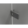 Mexen Lunar-F foldable left shower door 95 cm, transparent, gun gray brushed - 836-095-000-66-00-L