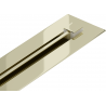 Mexen Flat 360° Super Slim swivel linear drain 140 cm, Gold - 1551140