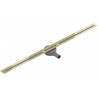 Mexen Flat 360° Super Slim swivel linear drain 140 cm, Gold - 1551140