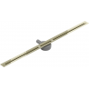 Mexen Flat 360° Super Slim swivel linear drain 140 cm, Gold - 1551140