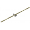 Mexen Flat 360° Super Slim swivel linear drain 150 cm, Gold - 1551150