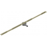 Mexen Flat 360° Super Slim swivel linear drain 150 cm, Gold - 1551150