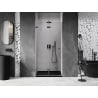 Mexen Lunar-F folding shower door left 90 cm, transparent, gun metal - 836-090-000-95-00-L