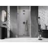 Mexen Lunar-F folding shower door left 90 cm, transparent, gun metal - 836-090-000-95-00-L