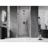 Mexen Lunar-F folding shower door left 90 cm, transparent, gun metal - 836-090-000-95-00-L