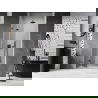 Mexen Lunar-F folding shower door left 95 cm, transparent, gun metal - 836-095-000-95-00-L