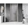 Mexen Lunar-F folding shower door left 80 cm, transparent, brushed nickel - 836-080-000-97-00-L