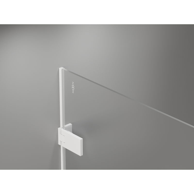Mexen Lunar-F foldable shower doors right 65 cm, transparent, white - 836-065-000-20-00-P