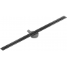 Mexen Flat 360° Super Slim swivel linear drain 130 cm, Black - 1751130