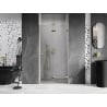 Mexen Lunar-F folding shower door right 90 cm, transparent, gold - 836-090-000-50-00-P