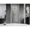 Mexen Lunar-F folding shower door right 90 cm, transparent, gold - 836-090-000-50-00-P