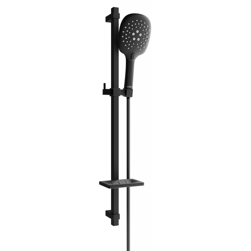 Mexen DQ22 sliding shower set, Black - 785224581-70