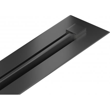 Mexen Flat 360° Super Slim swivel linear drain 160 cm, Black - 1751160
