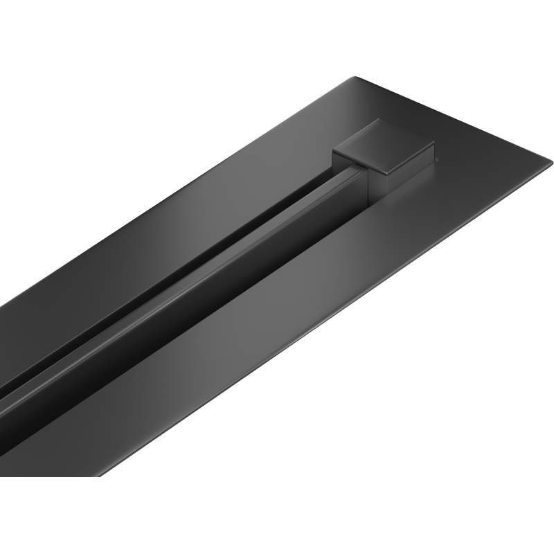 Mexen Flat 360° Super Slim swivel linear drain 180 cm, Black - 1751180