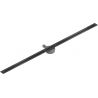 Mexen Flat 360° Super Slim swivel linear drain 180 cm, Black - 1751180
