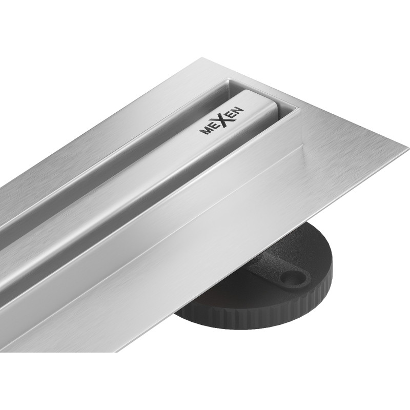 Mexen Flat 360° Slim 130 cm Rotating Linear Drain, Inox - 1041130
