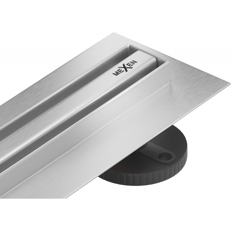 Mexen Flat 360° Slim swivel linear drain 150 cm, Chrome - 1041150