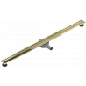Mexen Flat 360° Slim rotary linear drain 130 cm, gold - 1541130