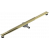 Mexen Flat 360° Slim rotational linear drain 130 cm, gold - 1541130