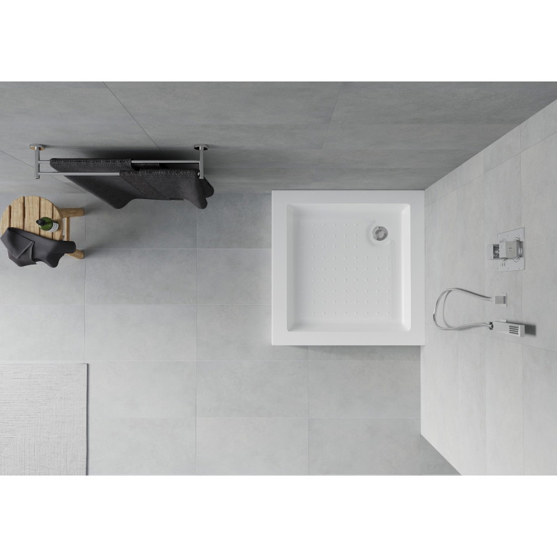 Mexen Rio shower tray square 70 x 70 cm, white - 45107070